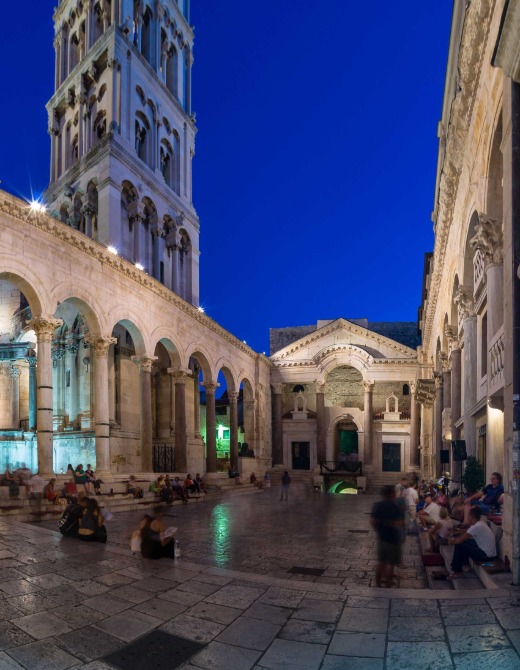 The peristyle, Diocletian’s Palace, Split